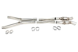 Chevrolet C6 Performance Exhaust - Kooks Headers - 2in. x 3in. Stainless Steel Long Tube Headers + 3in. x 3in. x 2-1/2in. GREEN Catted X-Pipe - `09-`13